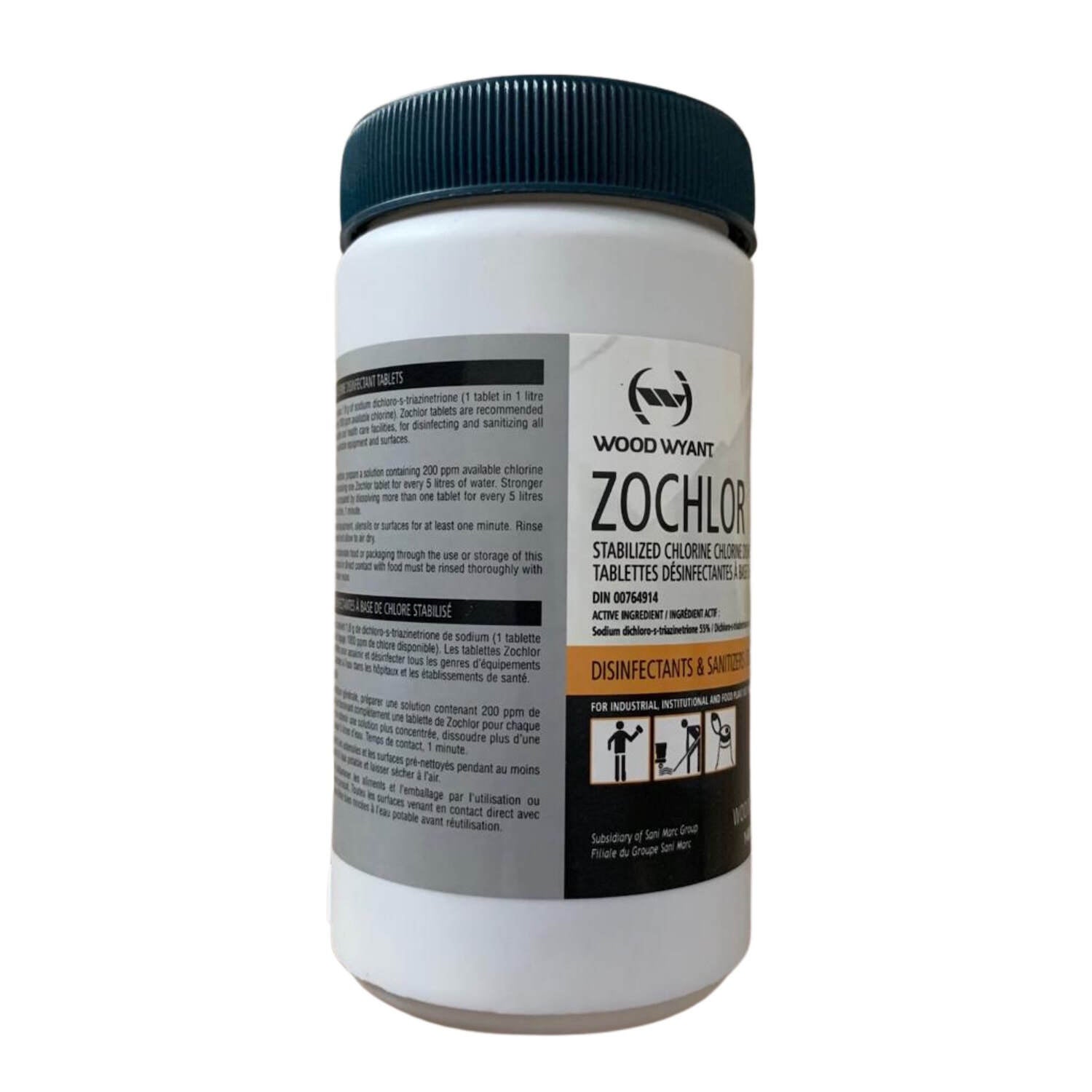 Wood Wyant Zochlor Disinfectant 3 g., 300 Tablets / Bottle ACTIN