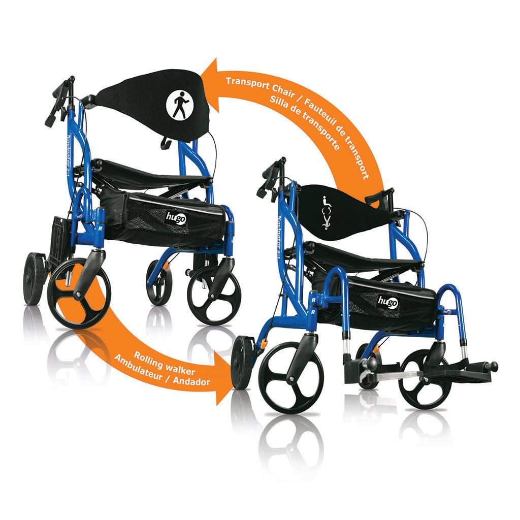 Airgo Navigator Rollator Transport Wheelchair
