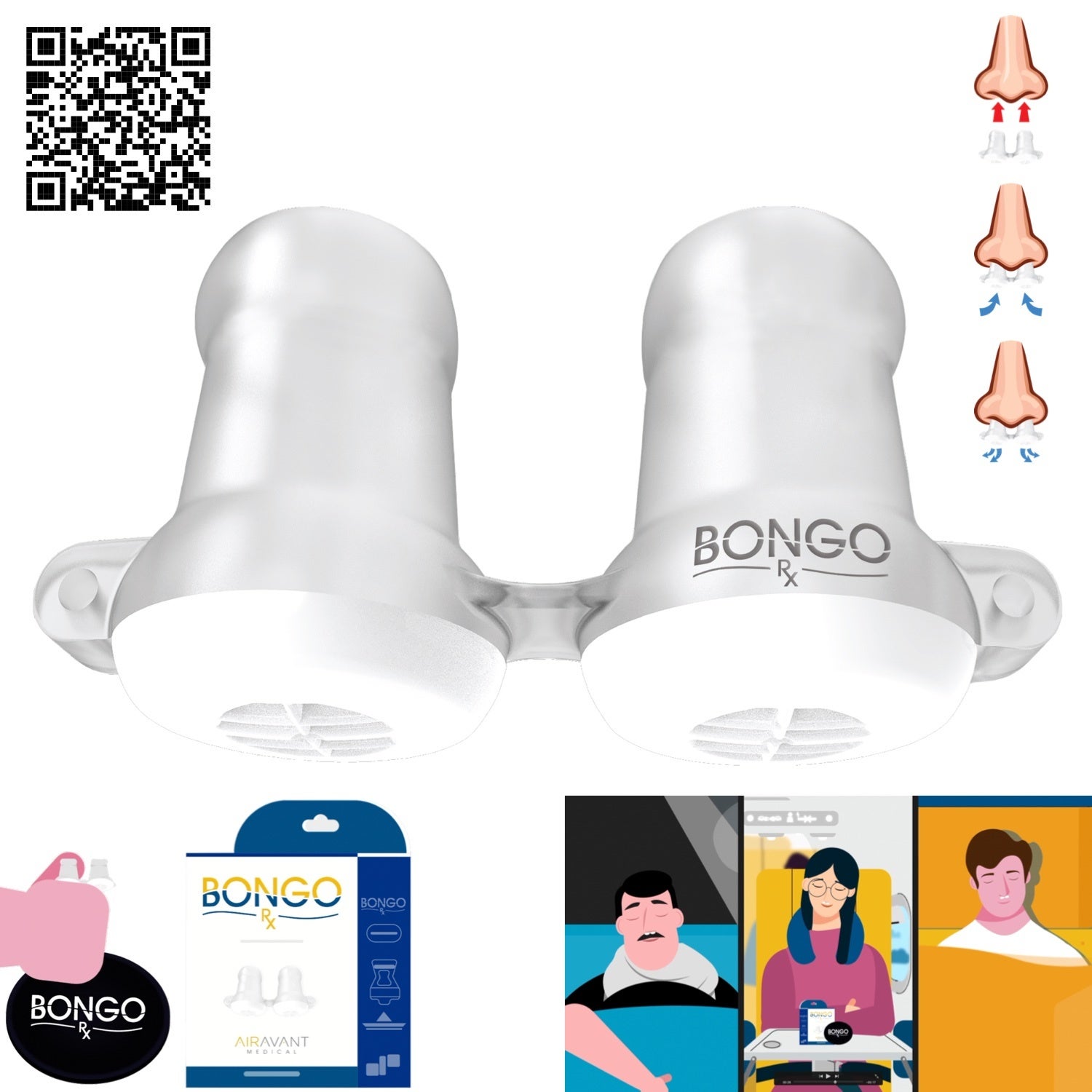 Starter Kit Bongo Rx Sleep Therapy Device - CPAP Alternative - Designed ...