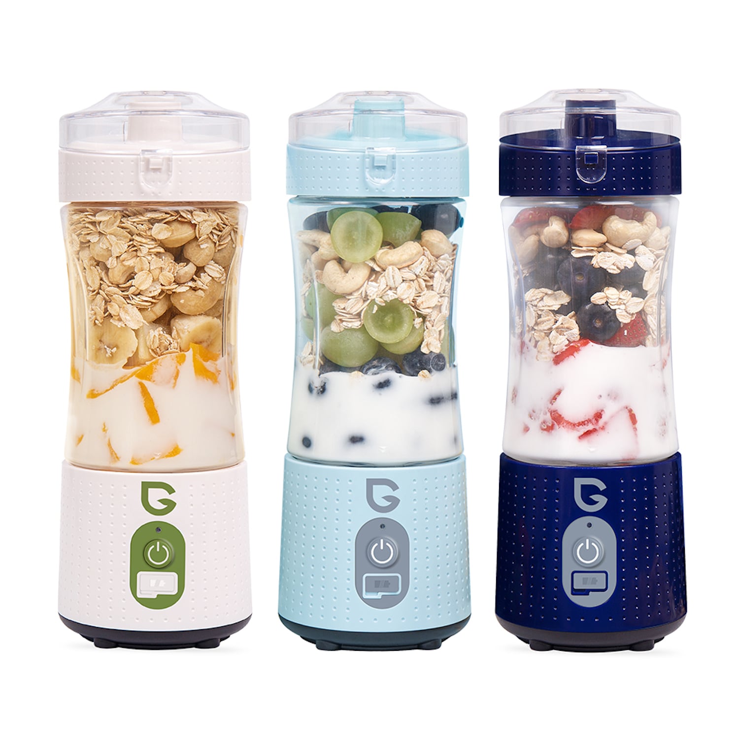 13.5Oz Portable Blender for Shakes Smoothies, USB Rechargeable Blender with  6pcs