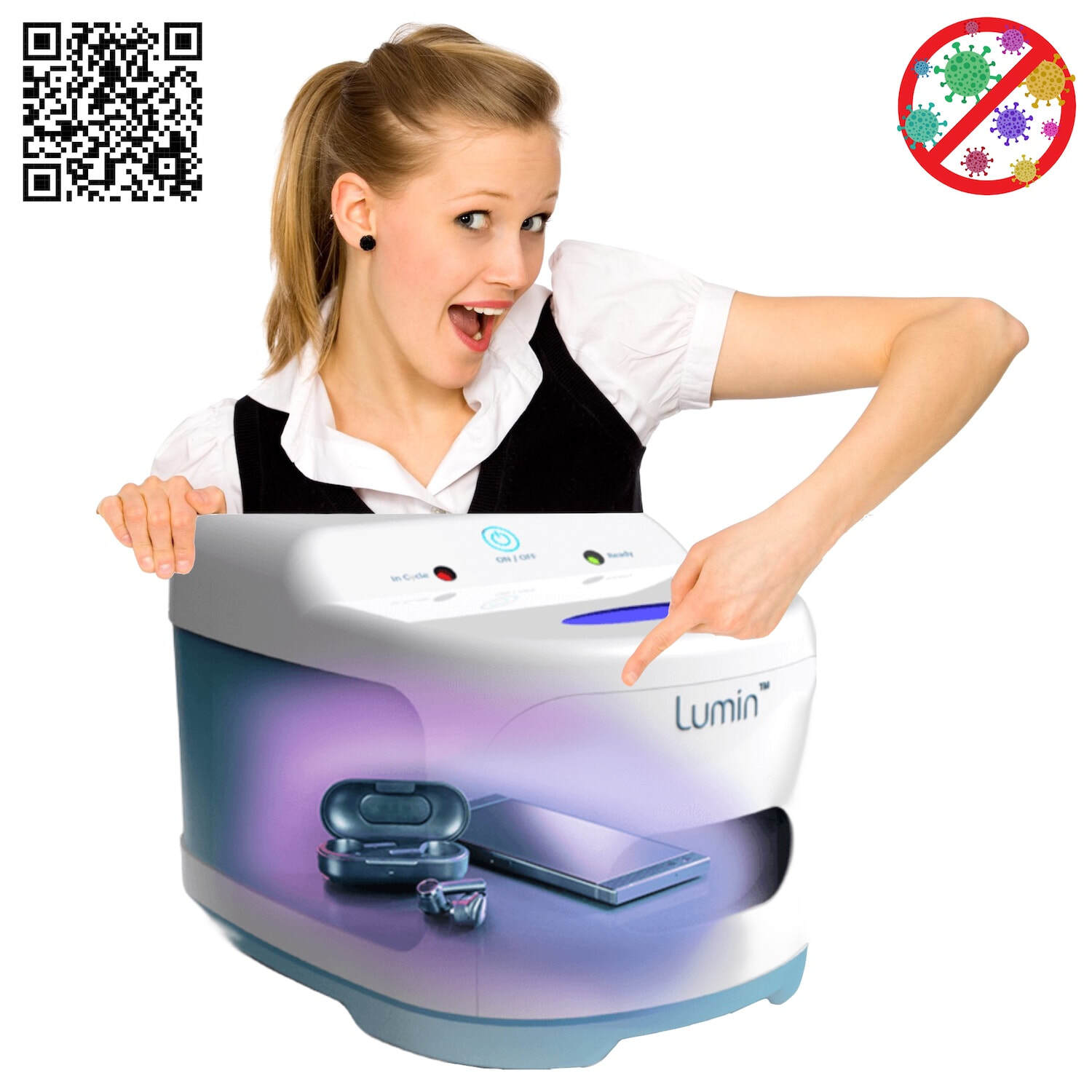 Lumin Uvc Multi Purpose Disinfecting System Kill Harmful Bacteria